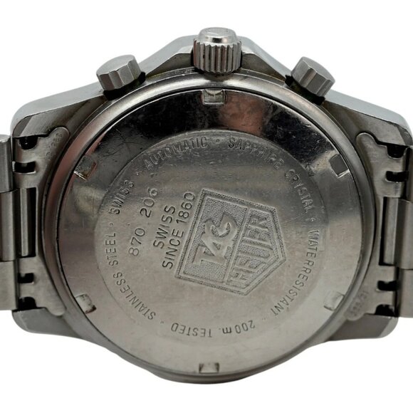 Tag Heuer Men's 37mm Professional 2000 Series Automatic Chrono Watch Ref 870.206 - Picture 8 of 9